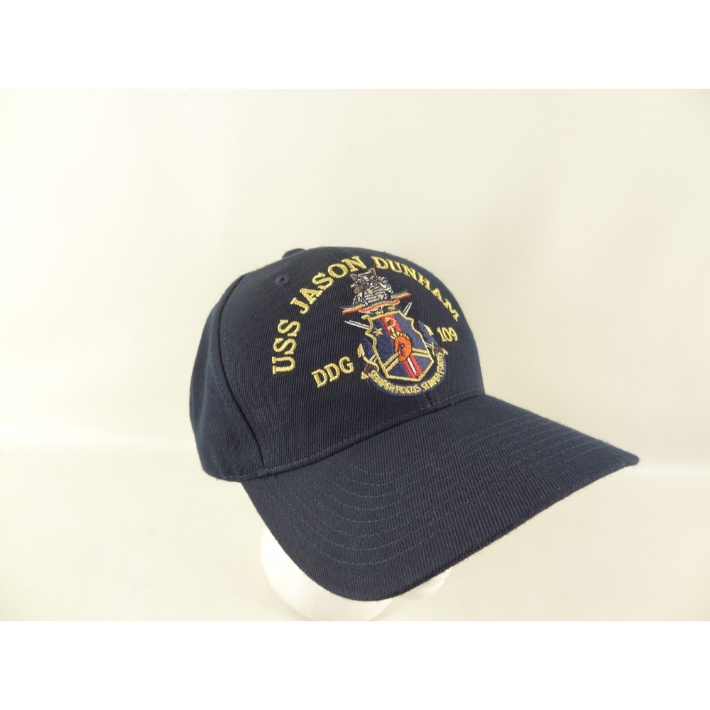 USS Jason Dunham DDG 109 The Corps USA Baseball Cap Hat One Size Adjustable Blue
